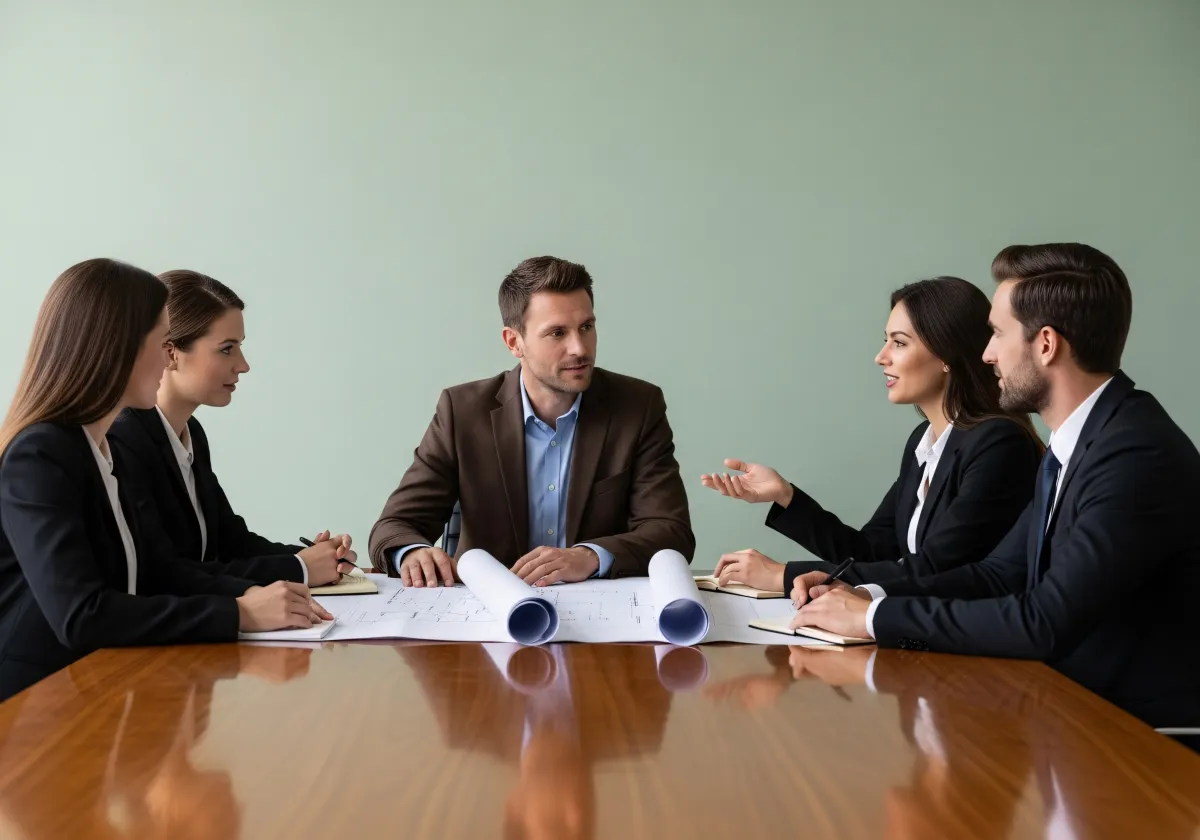 Consulenti finanziari in riunione